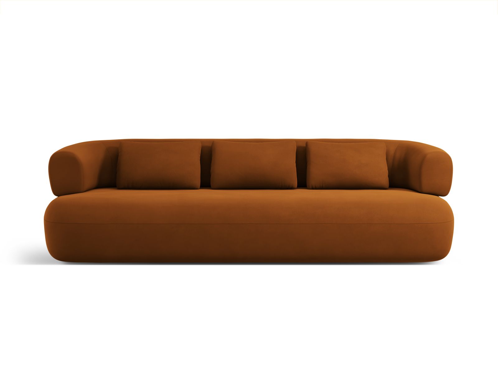 Jenny Sofa, 4 Seats, 226x90 cm — Terracotta