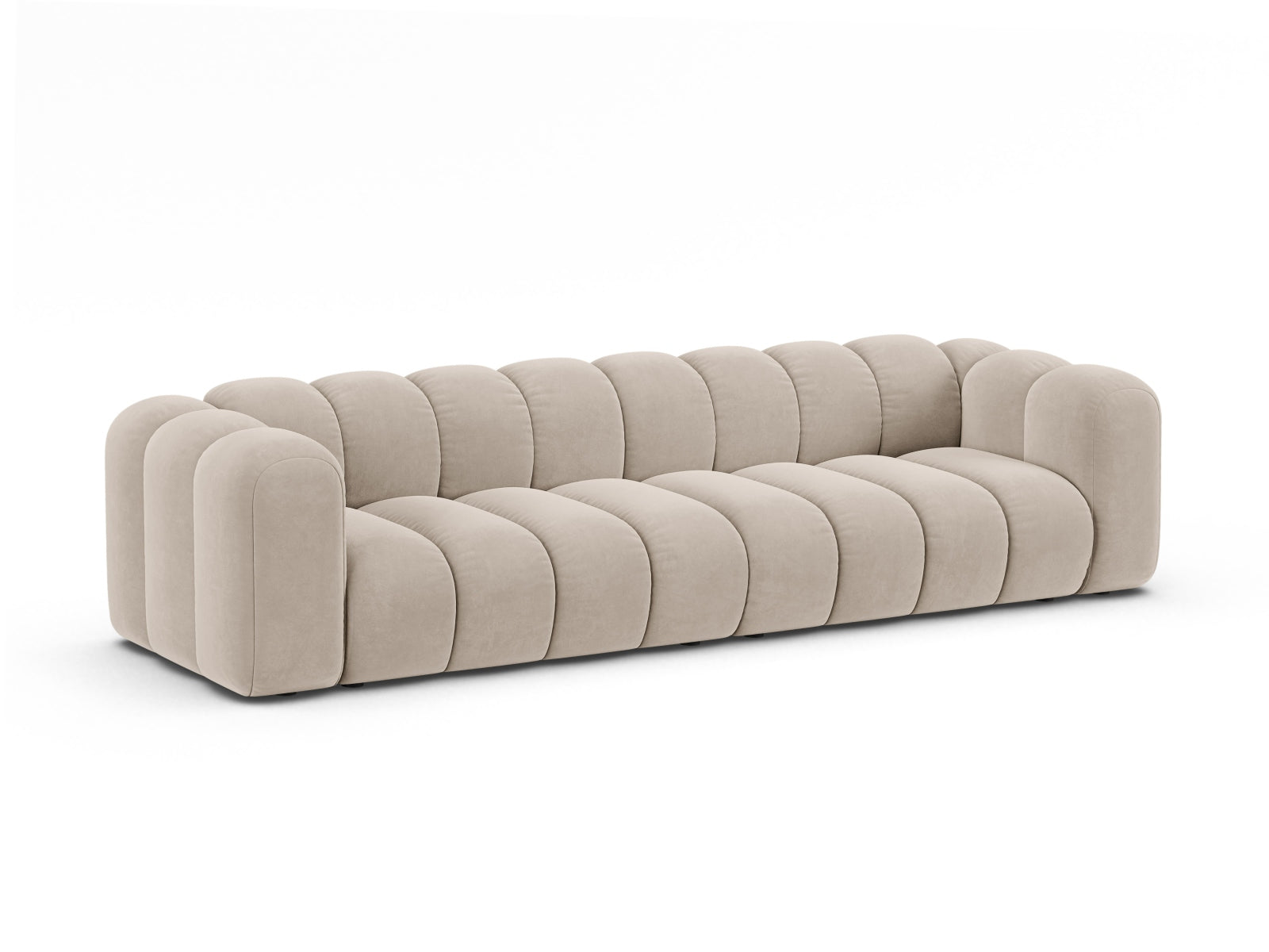 Sofa Samt Beige Lupine — Detailansicht