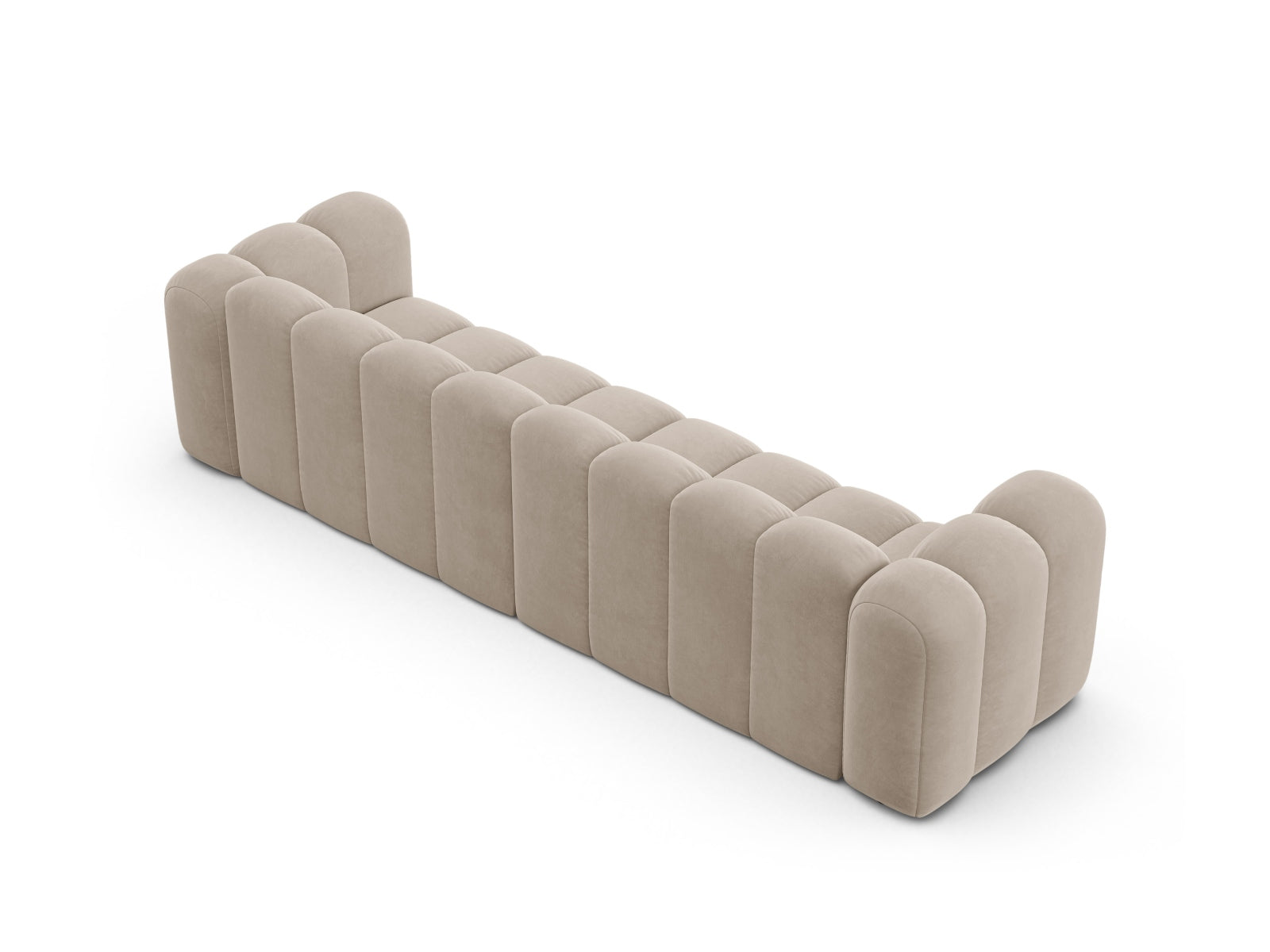 Sofa Samt Beige Lupine — Maße und Details