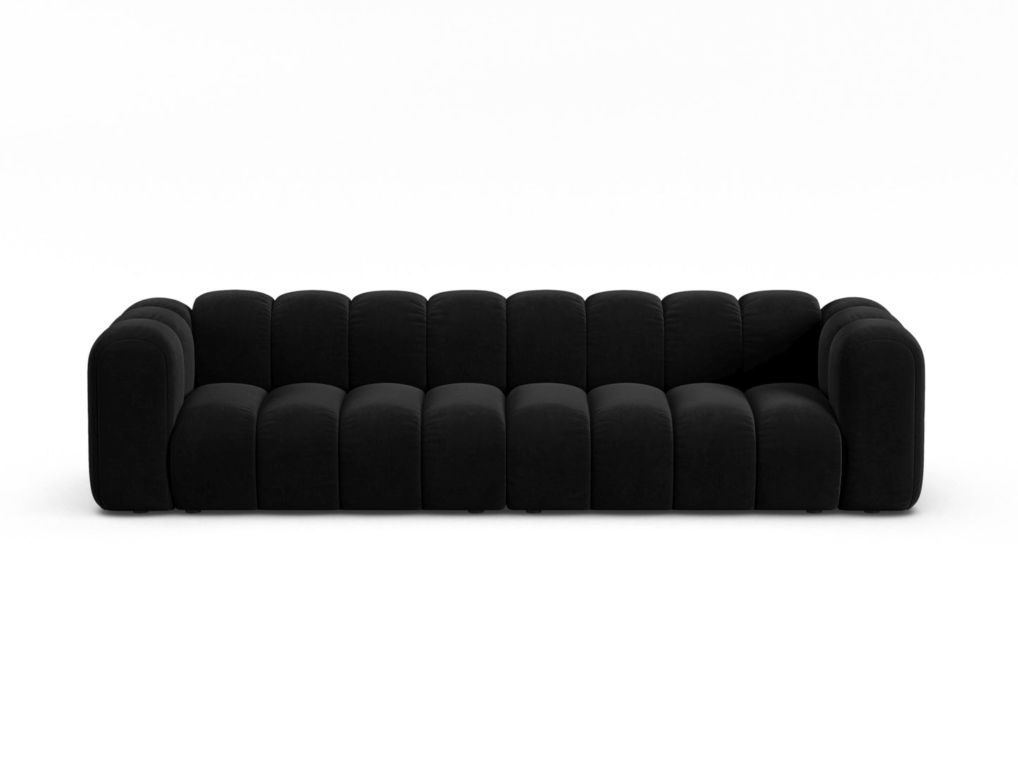 Sofa Samt Beige Lupine — Black