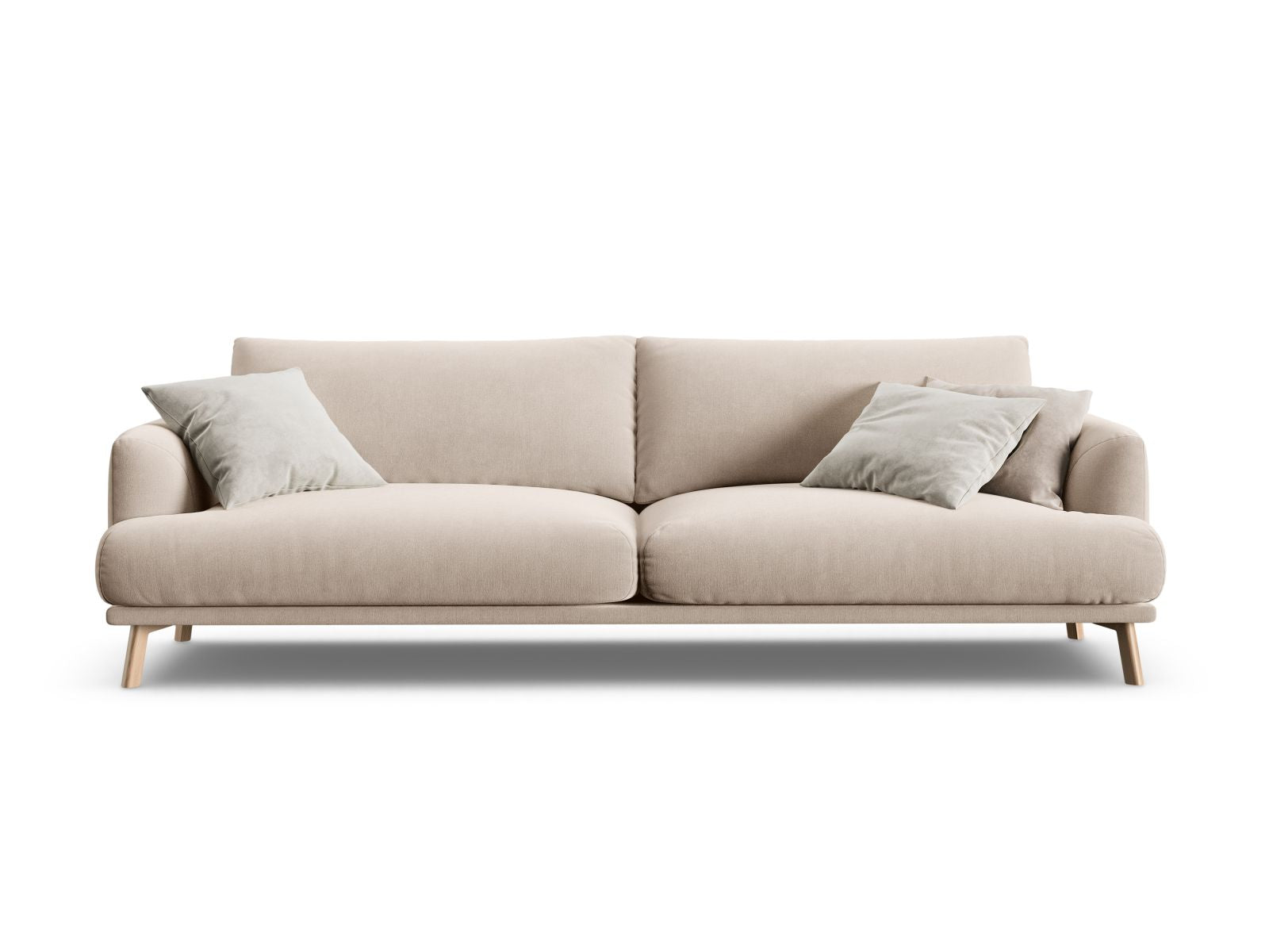 Sofa Samt Beige Naomi — Beige