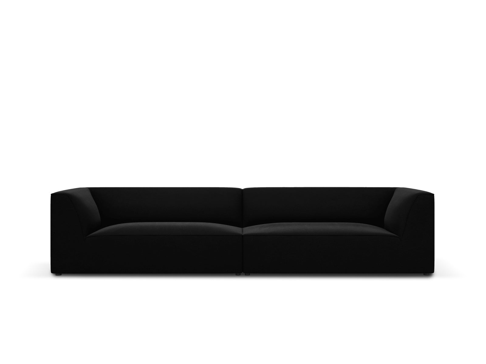 Ruby Sofa, 4 Seats, 302x93 cm — Black