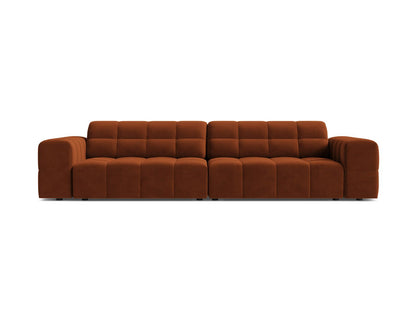 Sofa Samt Schwarz Jennifer — Terracotta
