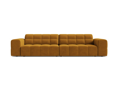 Sofa Samt Schwarz Jennifer — Yellow