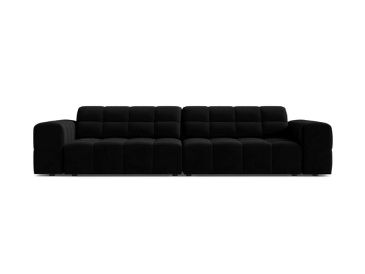 Jennifer Sofa, 4 Seats, 252x102 cm — Black