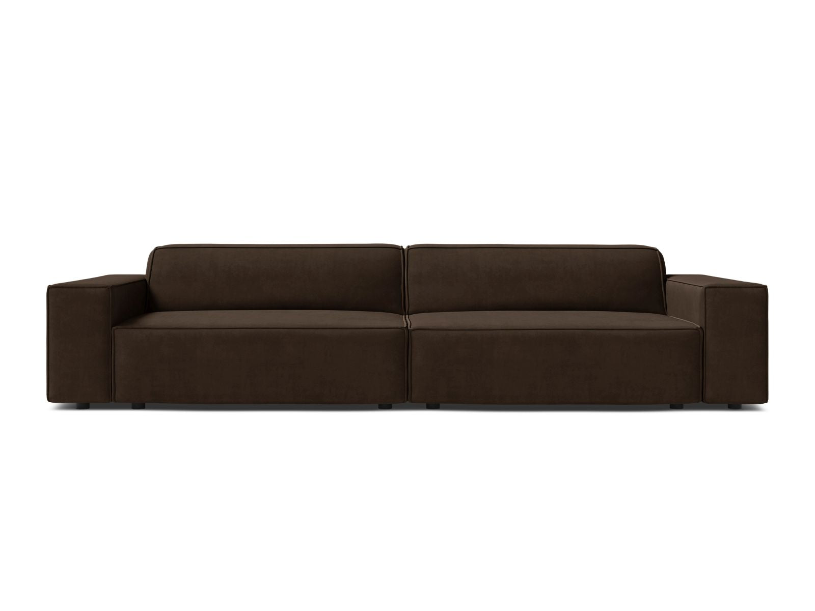 Jodie Modular Sofa, 4 Seats, 244x99 cm — Dark Brown