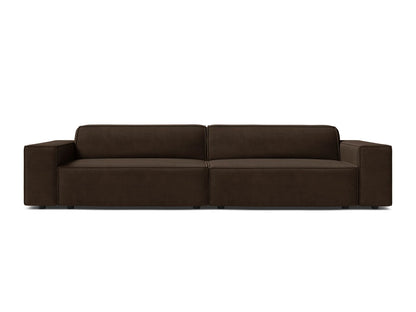 Sofa Samt Schwarz Jodie — Dark Brown