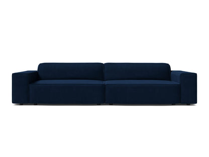 Sofa Samt Schwarz Jodie — Royal Blue