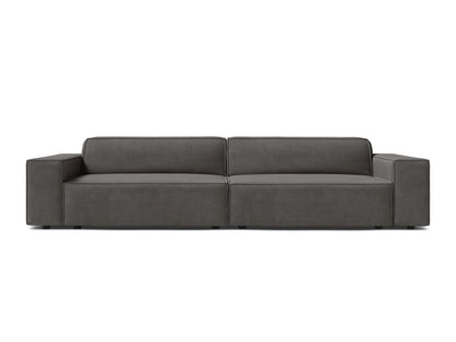 Sofa Samt Schwarz Jodie — Light Grey