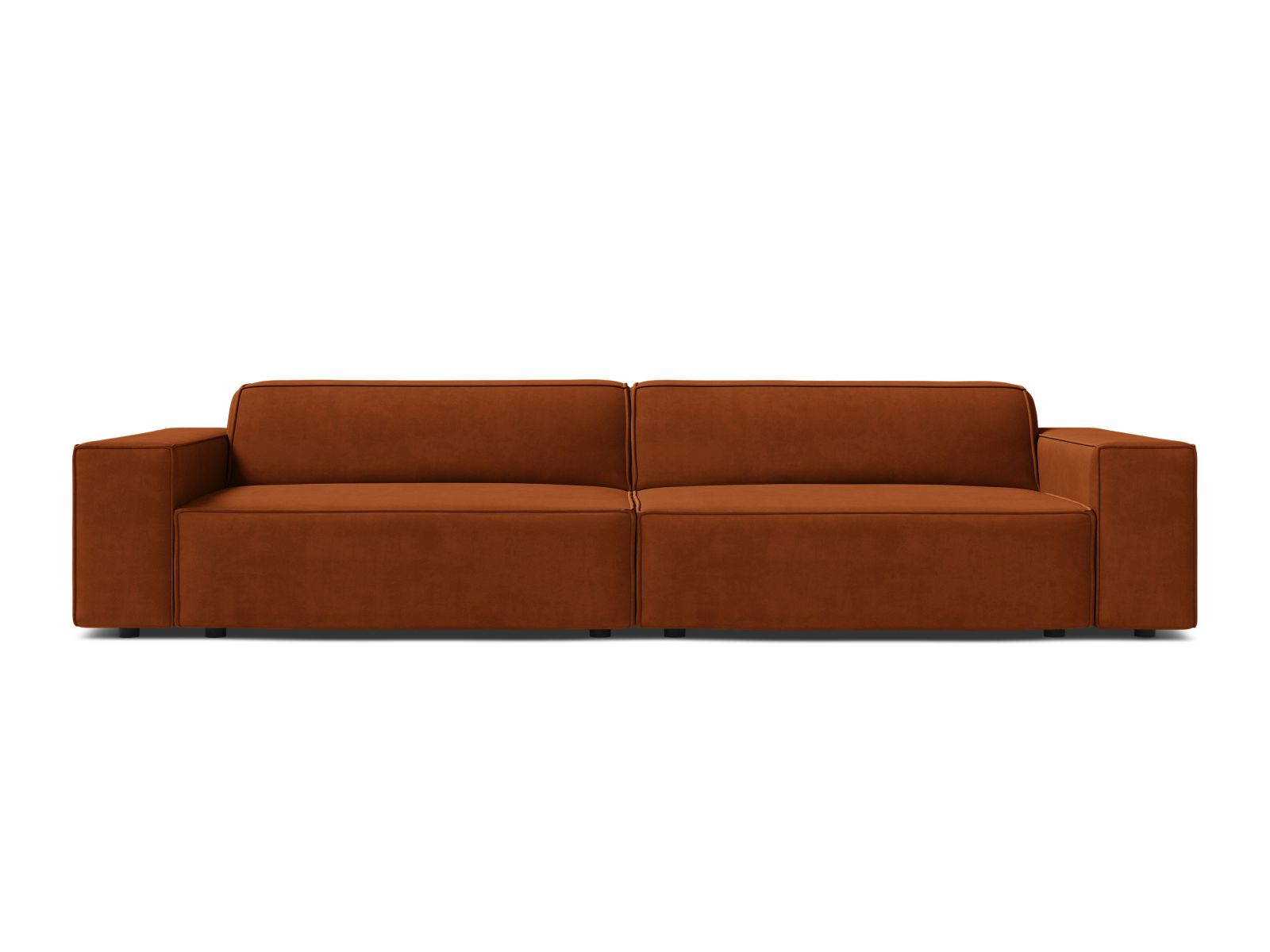 Jodie Modular Sofa, 4 Seats, 244x99 cm — Terracotta