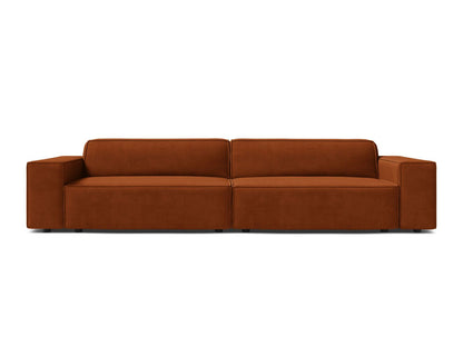 Sofa Samt Schwarz Jodie — Terracotta