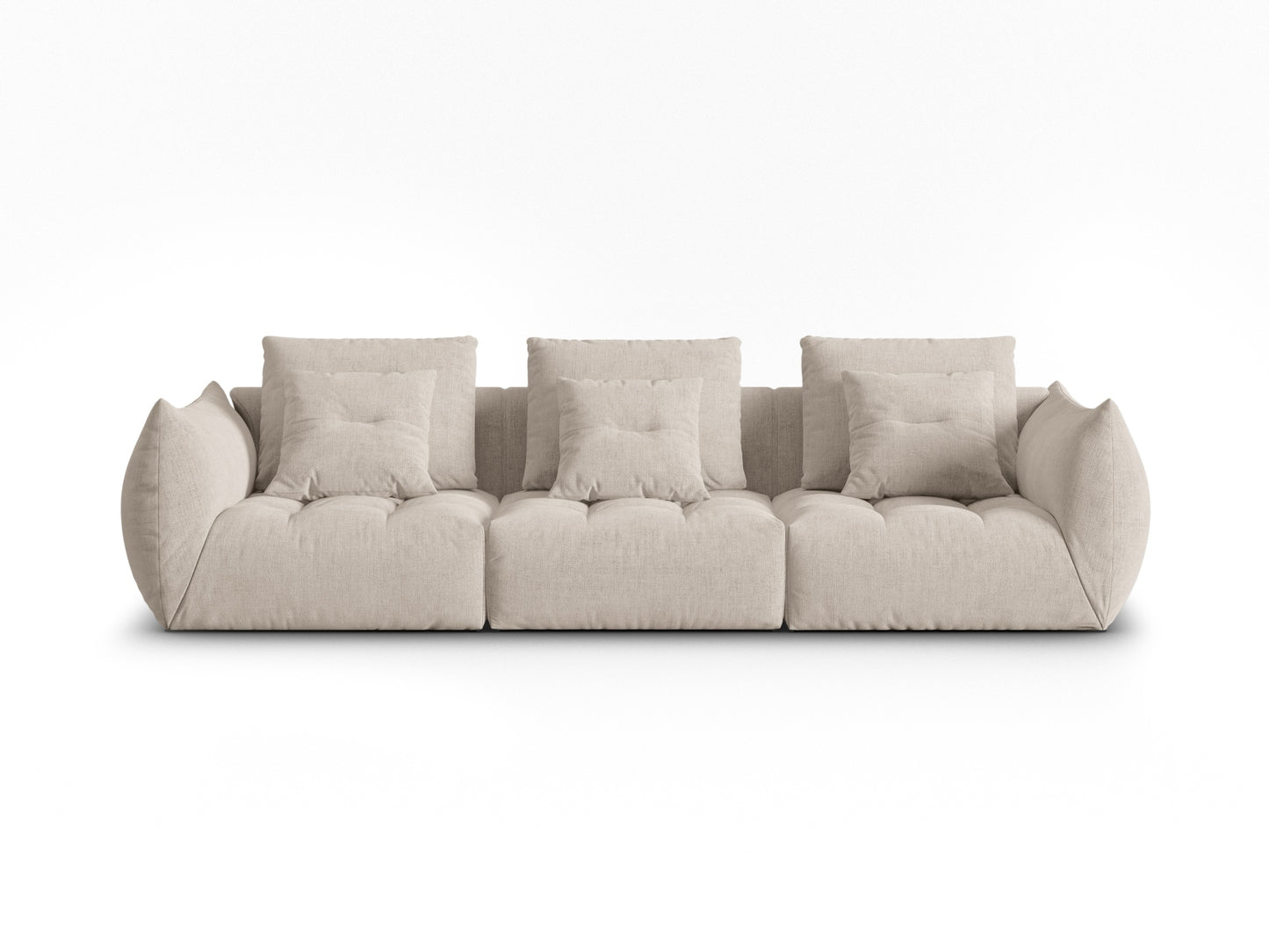 Sofa Strukturstoff Dunkelbeige Bloom — Dark Beige