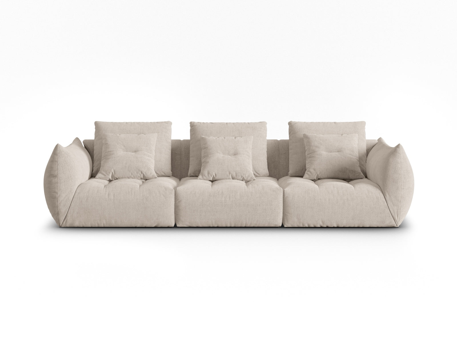 Sofa Strukturstoff Dunkelbeige Bloom — Dark Beige