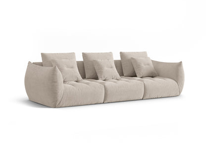 Sofa Strukturstoff Dunkelbeige Bloom — Wohnbeispiel