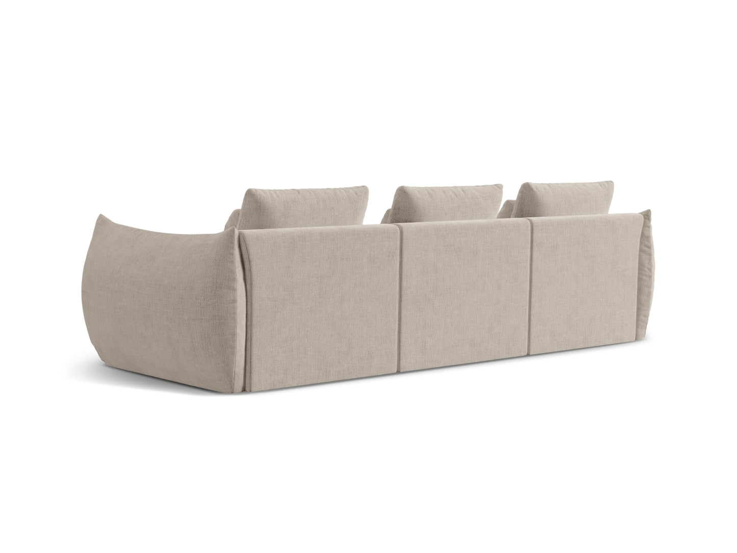 Sofa Strukturstoff Dunkelbeige Bloom — Detailansicht