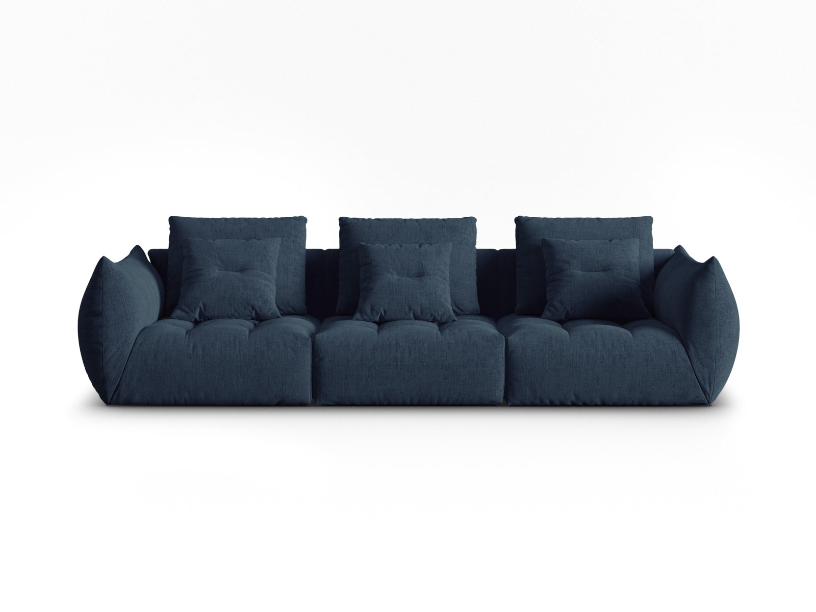 Bloom Modular Sofa, 4 Seats, 327x107 cm — Dark Blue