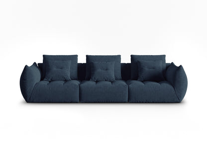 Sofa Strukturstoff Dunkelbeige Bloom — Dark Blue