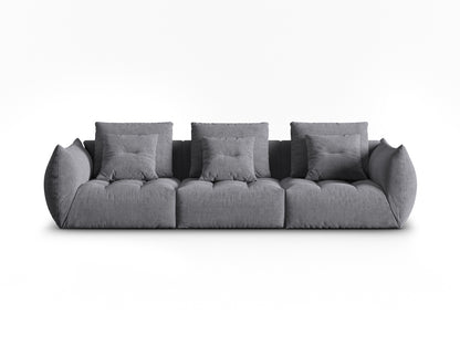 Sofa Strukturstoff Dunkelbeige Bloom — Grey