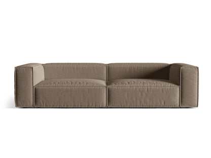 Sofa Strukturstoff Beige Nuria — Cappuccino