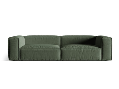 Sofa Strukturstoff Beige Nuria — Moss Green