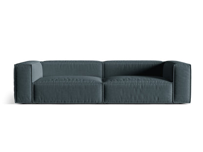 Sofa Strukturstoff Beige Nuria — Deep Petrol