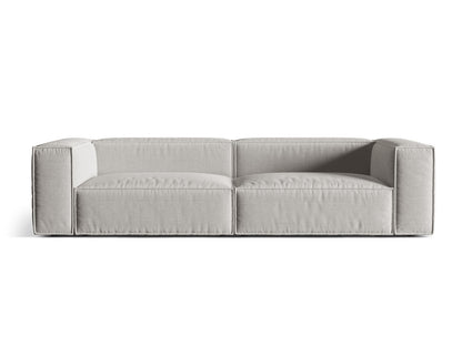 Sofa Strukturstoff Beige Nuria — Light Grey