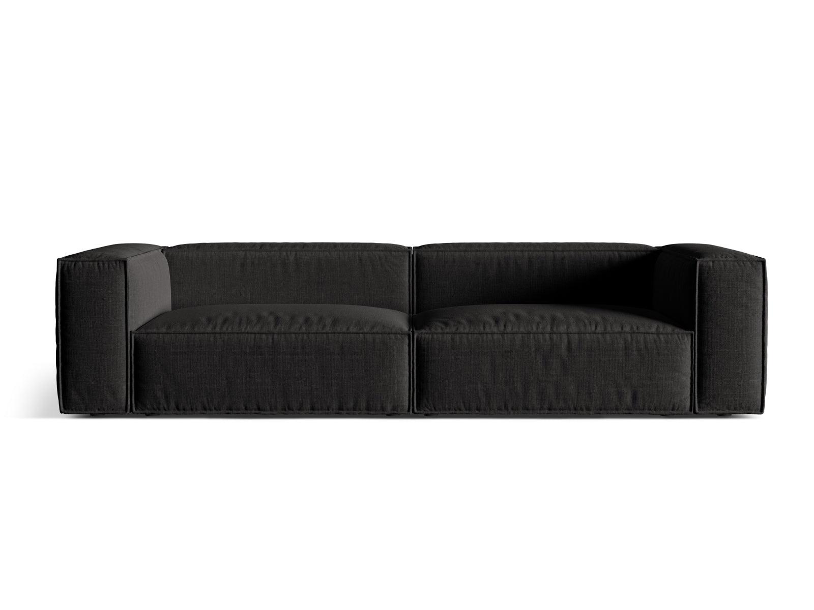Nuria Sofa, 5 Seats, 290x110 cm — Black