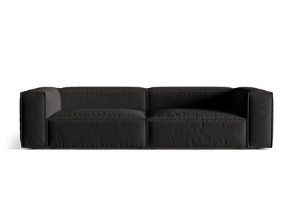 Sofa Strukturstoff Beige Nuria — Black