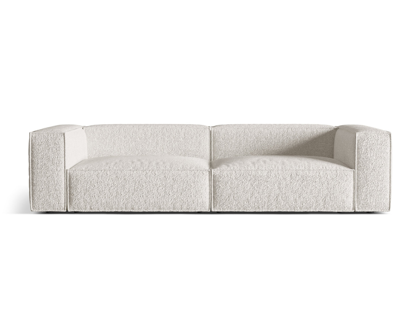 Sofa Bouclé Anthrazit Nuria — Grey Beige Melange