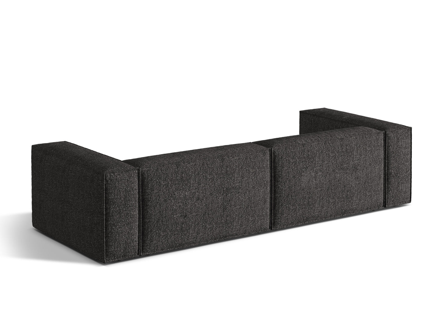 Sofa Bouclé Anthrazit Nuria — Detailansicht