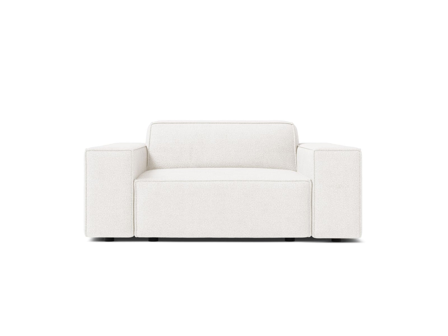 Sessel Bouclé Beige Jodie — White