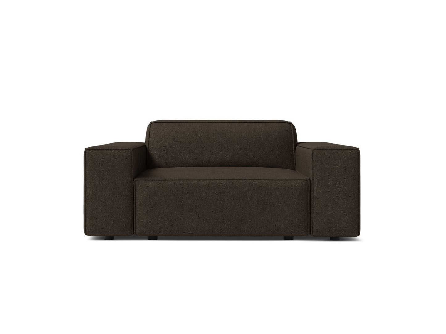 Sessel Bouclé Beige Jodie — Brown
