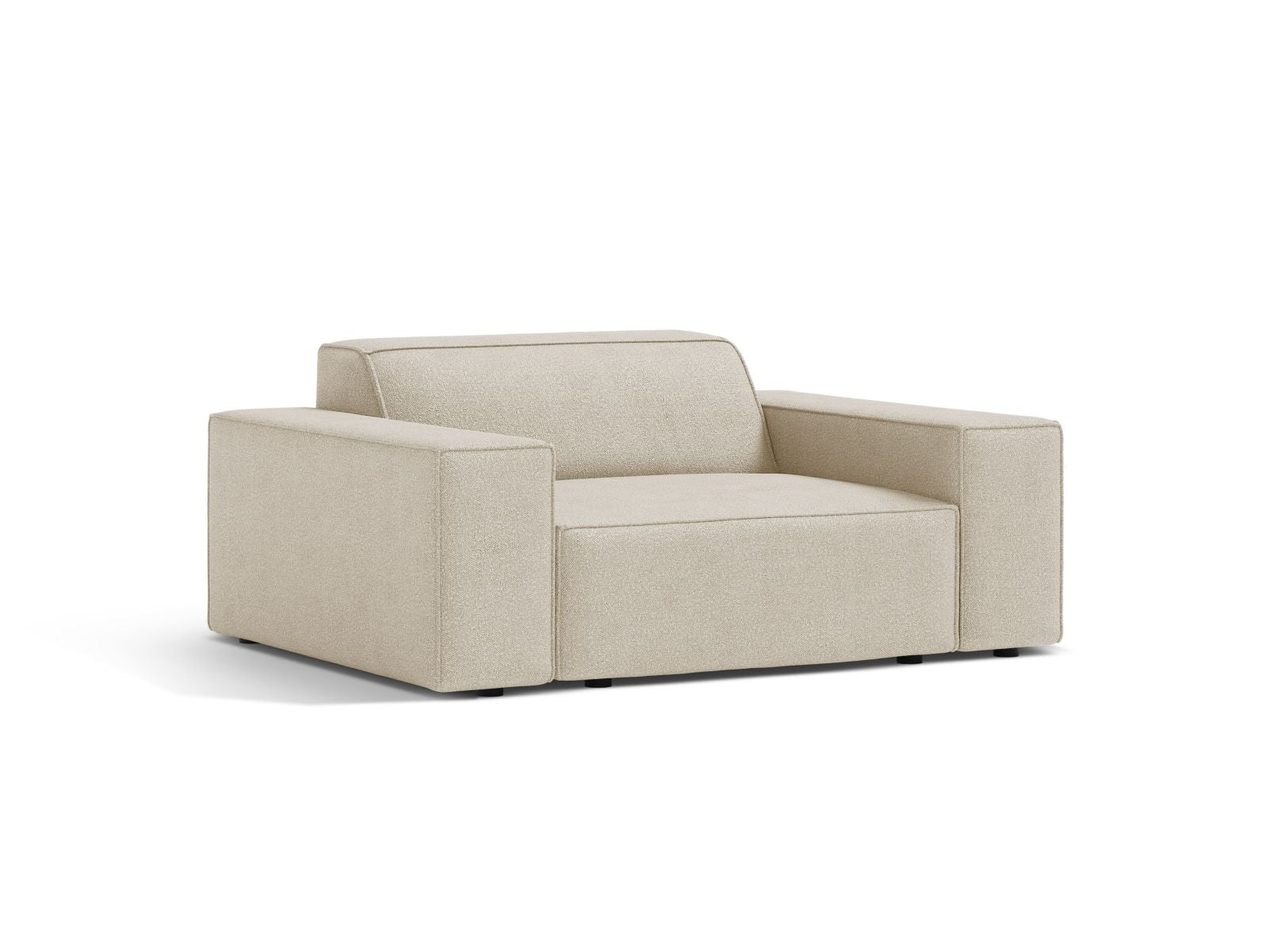 Sessel Bouclé Beige Jodie — Wohnbeispiel