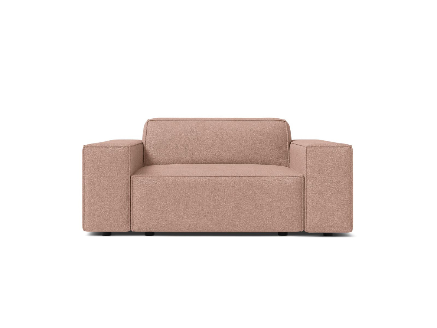 Sessel Bouclé Beige Jodie — Powder Pink