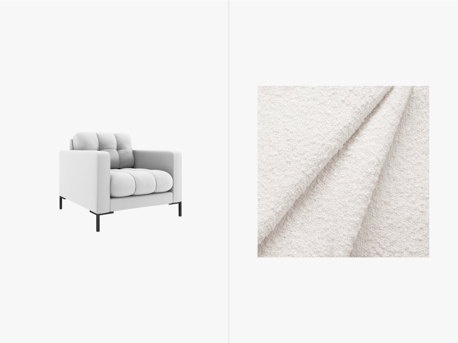 Mamaia Armchair, 87x96 cm — White