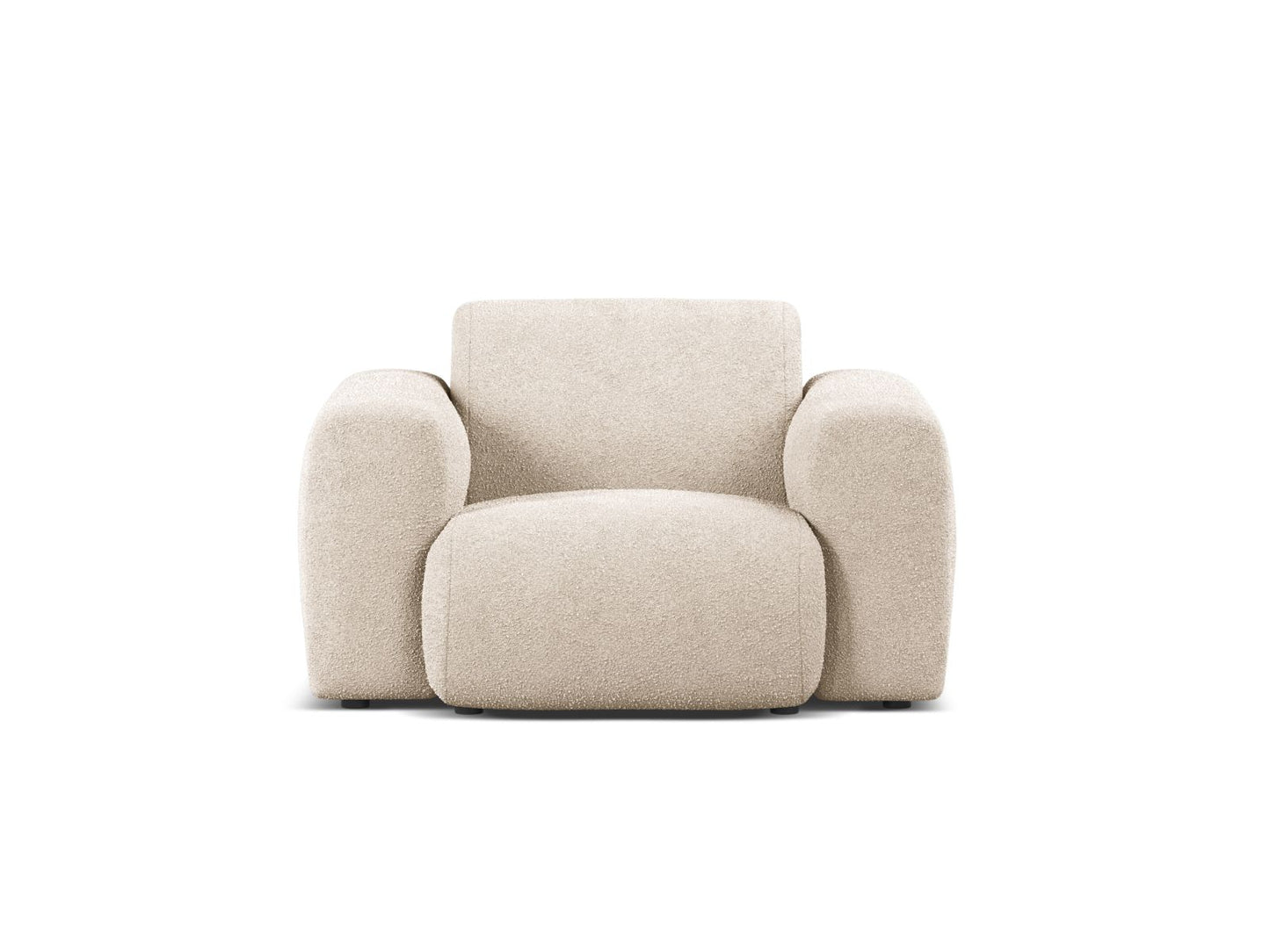 Sessel Bouclé Beige Molino — Beige
