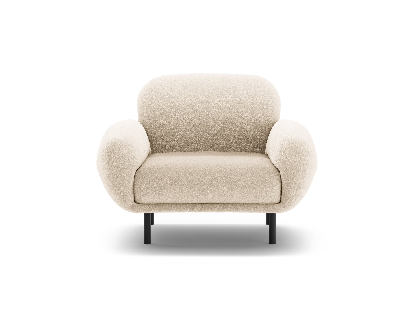 Sessel Bouclé Beige Poppy — Beige
