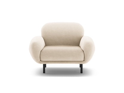 Sessel Bouclé Beige Poppy — Beige
