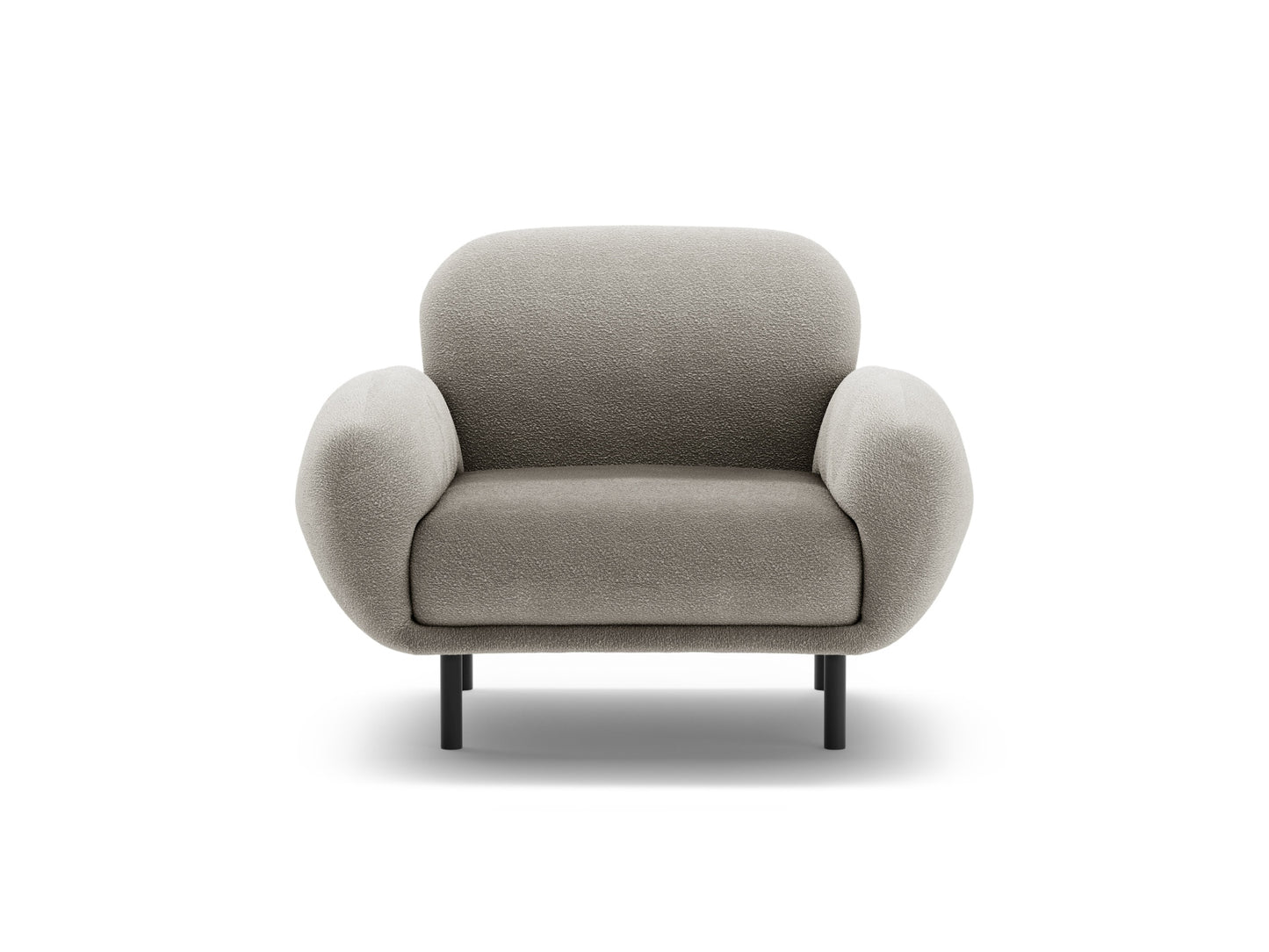 Sessel Bouclé Beige Poppy — Grey