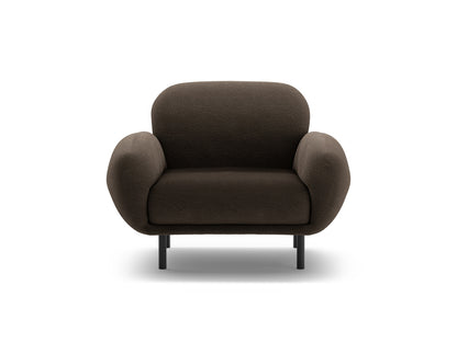 Sessel Bouclé Beige Poppy — Brown