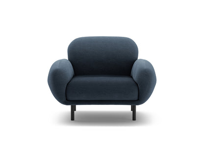Sessel Bouclé Beige Poppy — Dark Blue