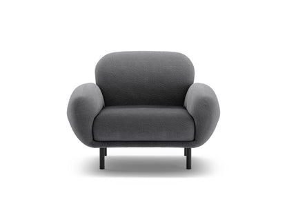 Sessel Bouclé Beige Poppy — Dark Grey