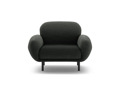 Sessel Bouclé Beige Poppy — Black