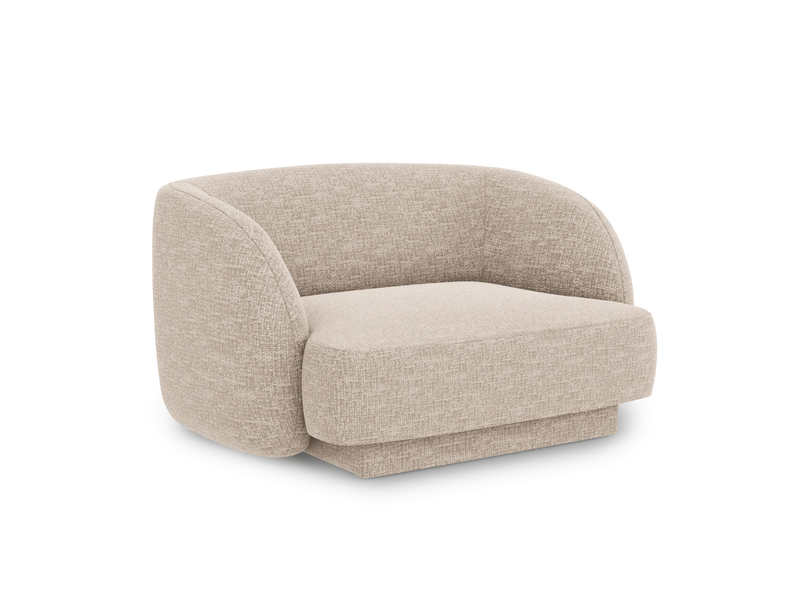 Sessel Chenille Beige Miley — Wohnbeispiel