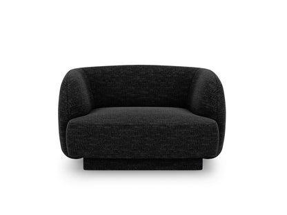 Sessel Chenille Beige Miley — Black