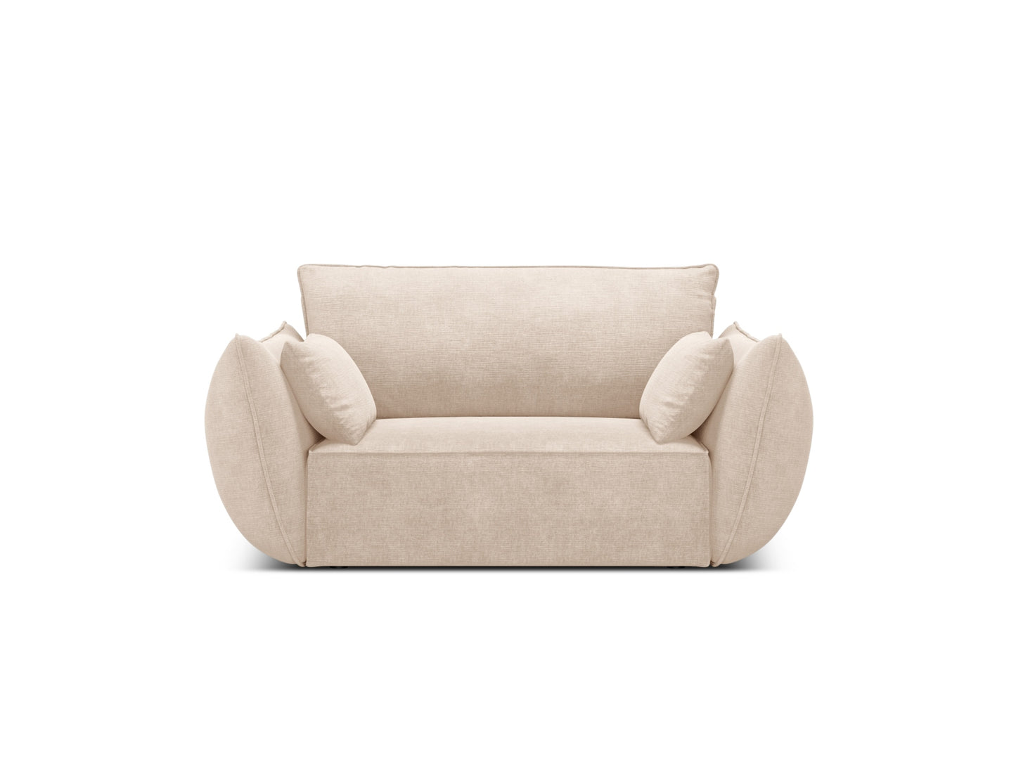 Sessel Chenille Beige Kaelle — Beige