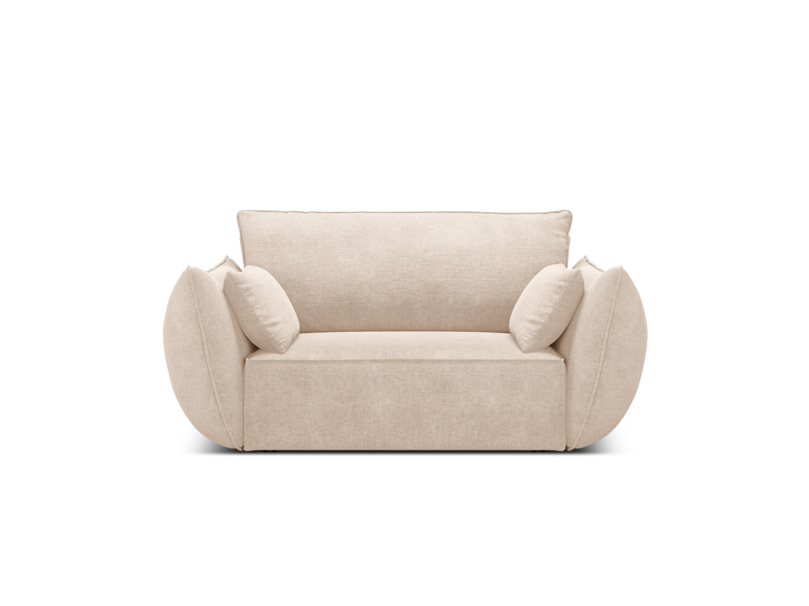 Sessel Chenille Beige Kaelle — Beige