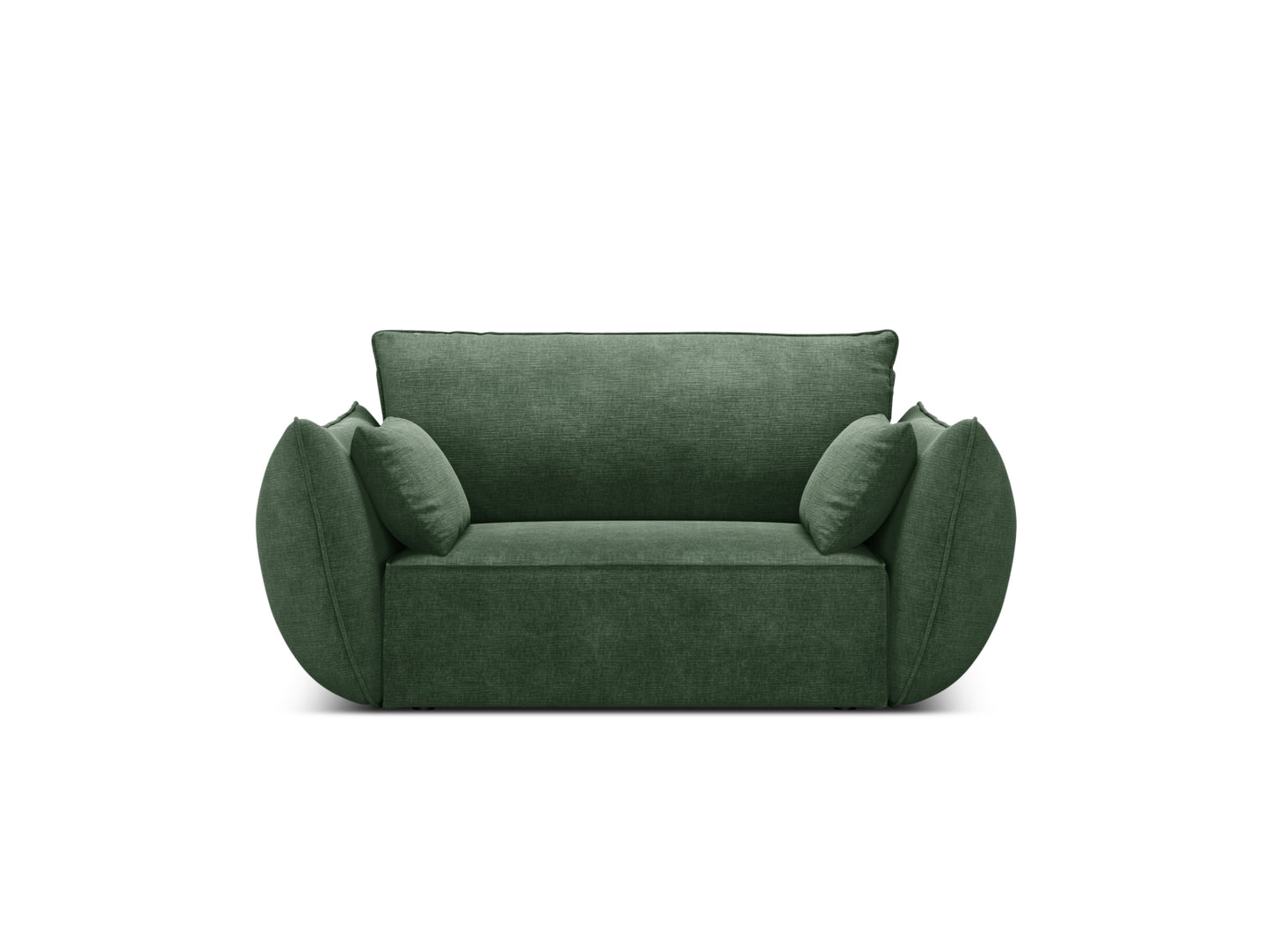Sessel Chenille Beige Kaelle — Bottle Green