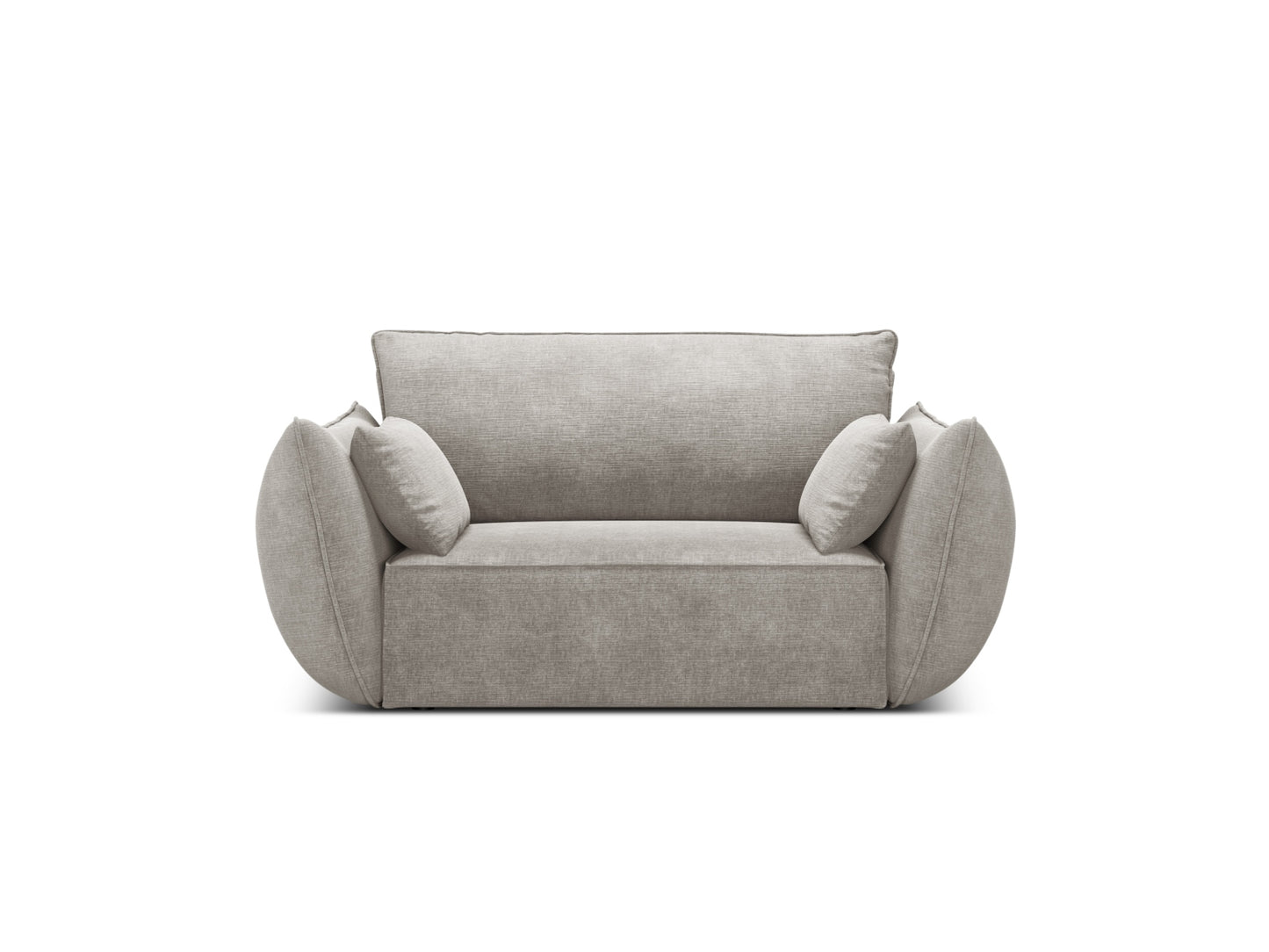Sessel Chenille Beige Kaelle — Light Grey