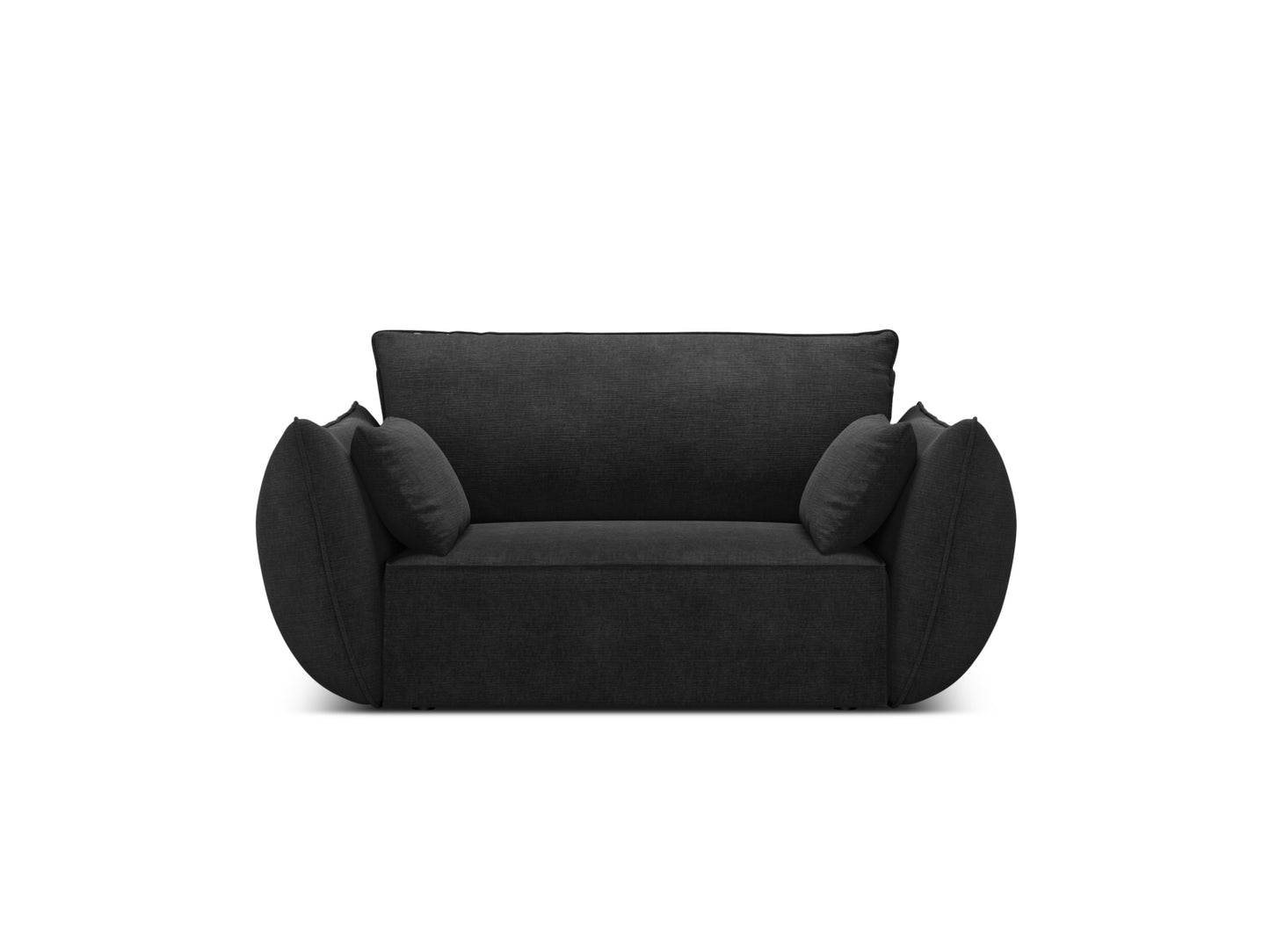 Sessel Chenille Beige Kaelle — Black